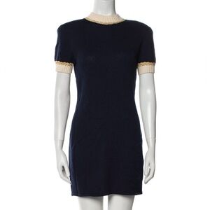 St John Collection Vintage Navy Mini Dress